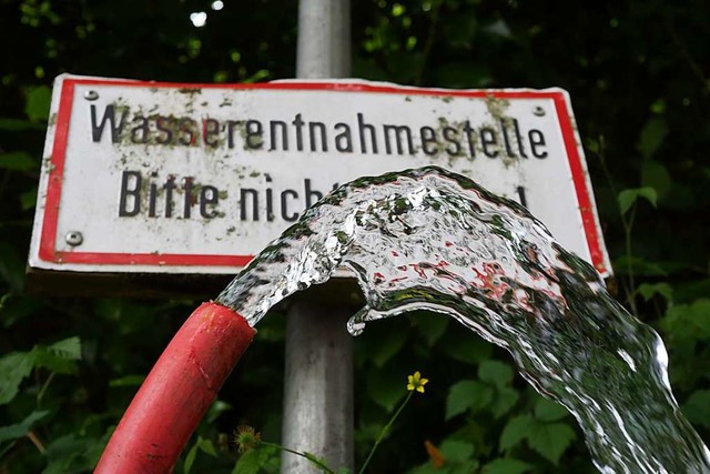 Wasser luft &#8211; hier an der Entna...e am Schneckenplatz in Pfaffenweiler.   | Foto: Jannik Jrgens