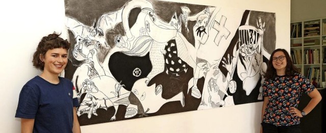 &#8222;Coronica&#8220; heit dieses Ar...an &#8222;Guernica&#8220; von Picasso.  | Foto: Peter Heck