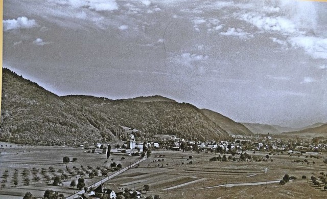 So wie auf dem Foto von 1951, sieht Wa...st bebaut. Archiv Trenkle/Wintermantel  | Foto: Sylvia Sredniawa