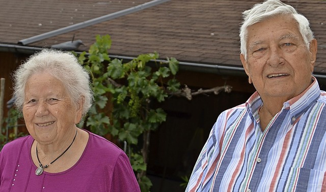 Ursula und Heinz Geisenberger sind seit 60 Jahren verheiratet.  | Foto: Hans-Jochen Voigt
