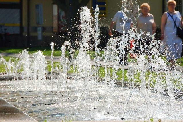 Ein Wasserspiel soll Bad Krozingens neue Stadtmitte krönen