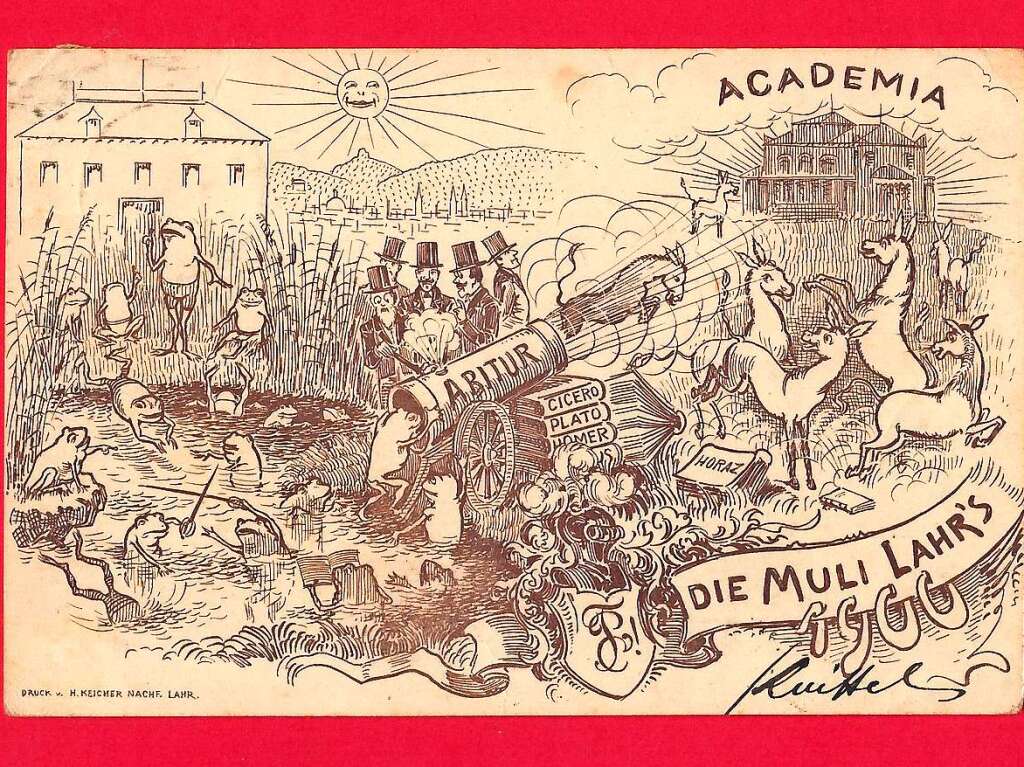 Volles Rohr – Abitur aus dem Jahr 1900