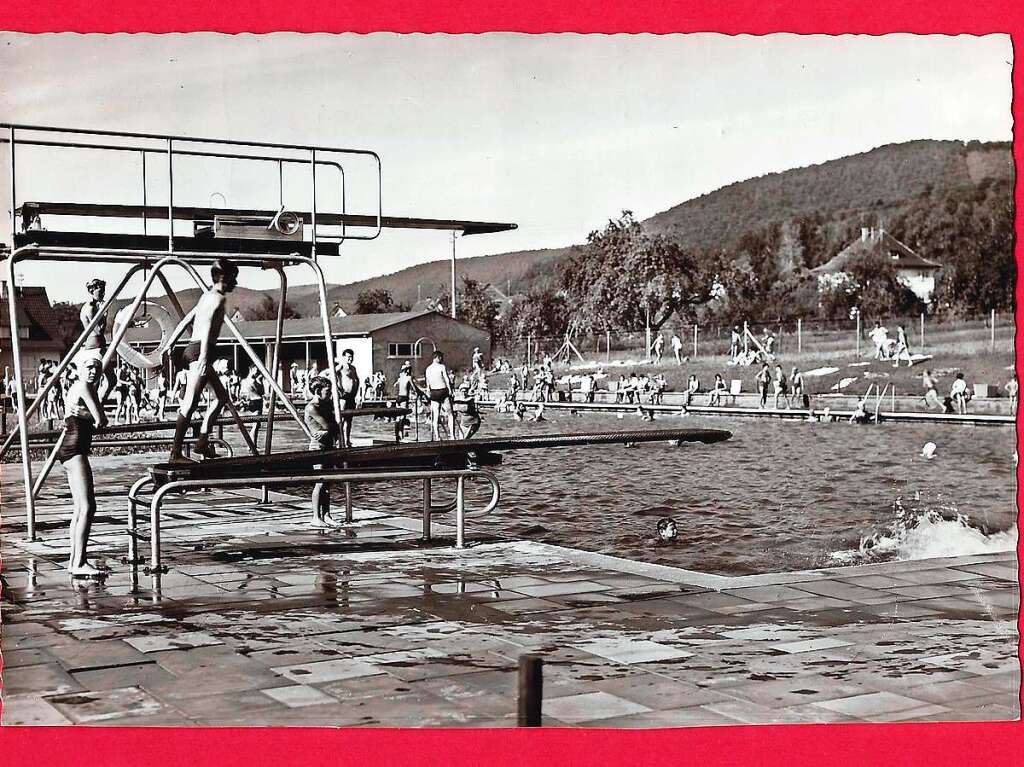 Das neue Seelbacher Schwimmbad 1966