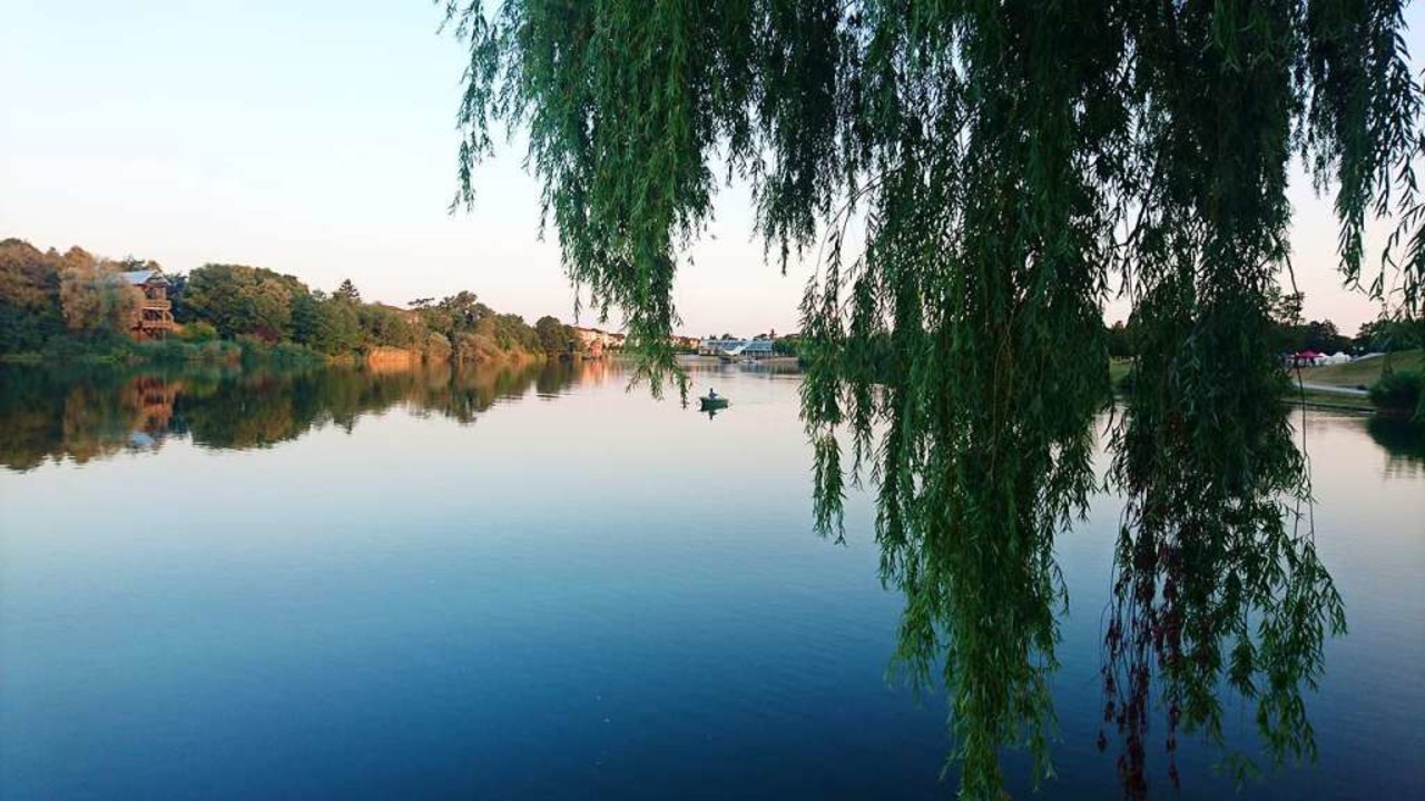 Der Flckigersee in Freiburg-Betzenhausen am Morgen  | Foto: Maria-Xenia Hardt