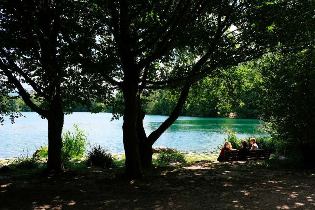Der Moosweiher ist wie der Seepark, nur dass dort weniger los ist.  | Foto: Maria-Xenia Hardt