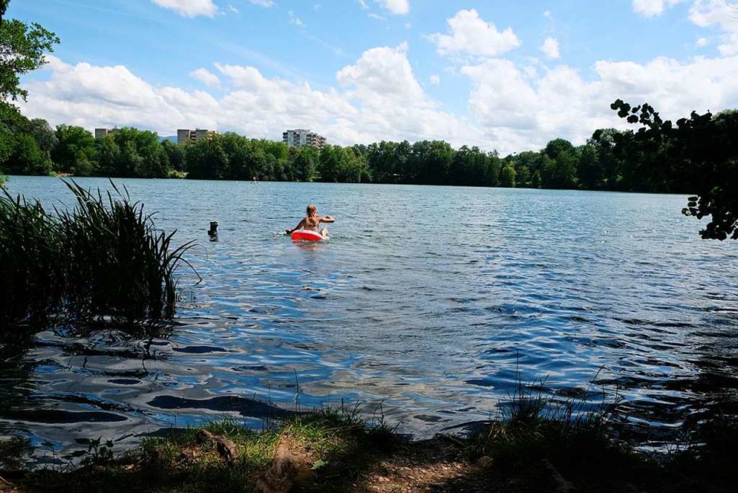Der Moosweiher liegt im Stadtteil Landwasser.  | Foto: Maria-Xenia Hardt