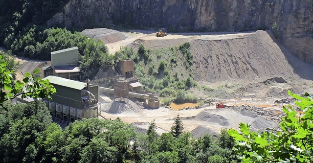 Der Steinbruch in Tiefenstein knnte i...r einem Jahr geplant erweitert werden.  | Foto: suedkurier