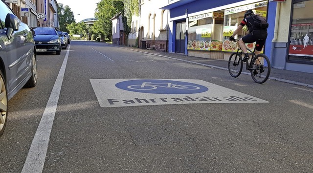 Paradies fr Radfahrer: Die obere Mark... aber dennoch an einige Regeln halten.  | Foto: Gerhard Walser