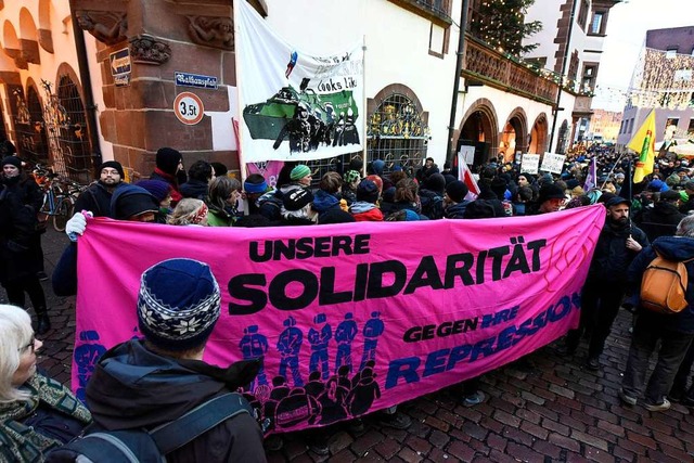 2017 prsentierten sich Demonstranten,...ritisierten, teils recht abgeschottet.  | Foto: Thomas Kunz