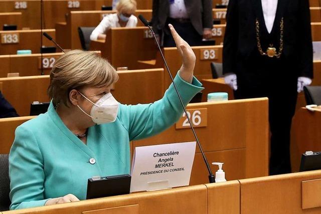 Angela Merkels appelliert für Grundrechtschutz