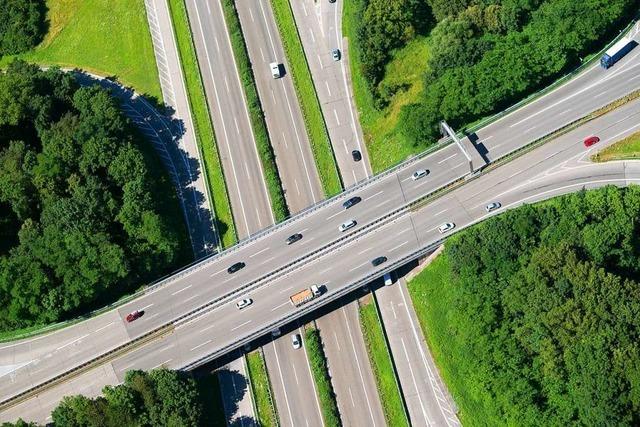 Gefahr fr den Verkehr: Bume an der A5 bei Freiburg werden gefllt