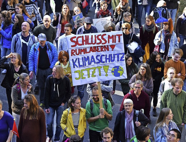 Das Klimaforum &#8222;Weitwurf&#8220; ...ation in Freiburg im vergangenen Jahr.  | Foto: Rita Eggstein