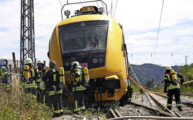 Bei Gengenbach wurde der fhrerlose Zug gestoppt.  | Foto: Christoph Breithaupt