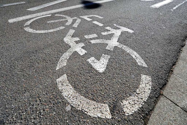 Unbekannte haben Fahrrad-Piktogramme a...lles Piktogramm zu sehen (Symbolbild).  | Foto: Thomas Kunz