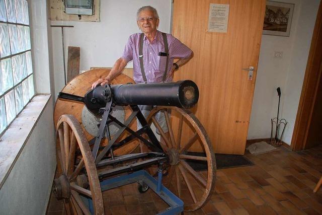 Er ist in Rheinfelden-Herten der Herr der Kanone