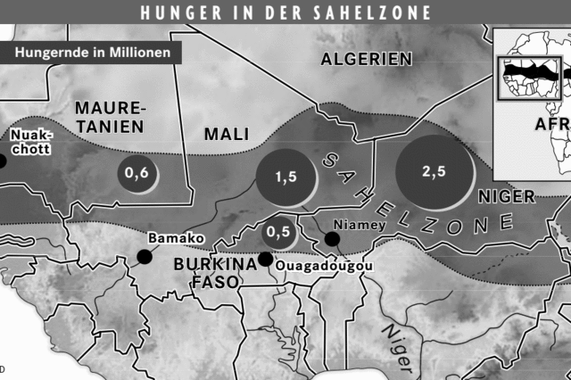Im Niger und in Mali fehlt Getreide