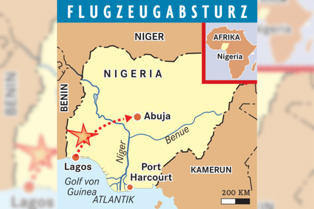 117 Tote bei Flugunglck in Nigeria