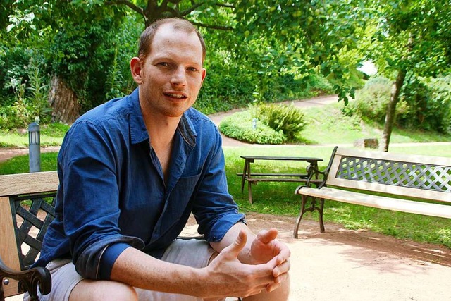 Schauspieler Benjamin Wendel ist am Fr...im Ettenheimer Prinzengarten zu sehen.  | Foto: Erika Sieberts