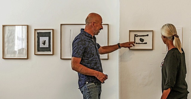 Harald Kroener stellt bis Mitte Septem...erie Treiber in Ettenheimmnster aus.   | Foto: Sandra Decoux-Kone