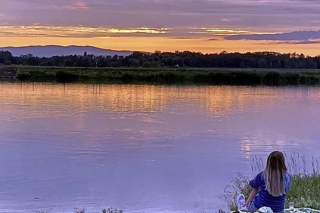 Sonnenuntergang am Rhein