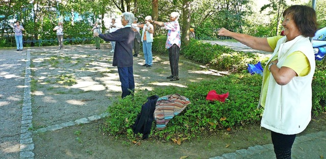 Erfreut sich groer Beliebtheit: der Bewegungstreff in Btzingen.   | Foto: Nina Herrmann