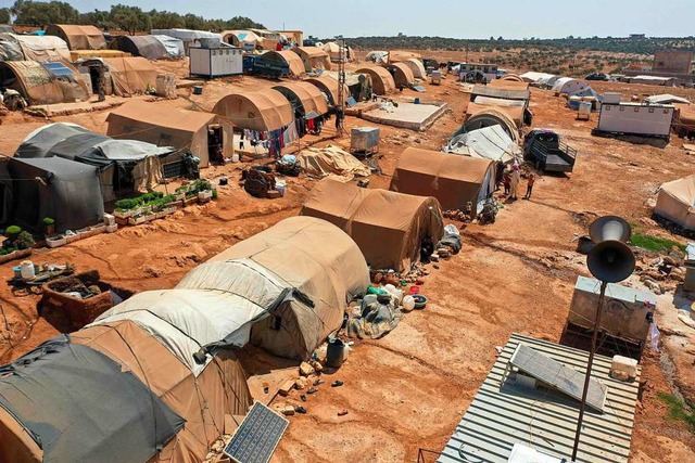 Camp von Vertriebenen bei Idlib  | Foto: OMAR HAJ KADOUR (AFP)