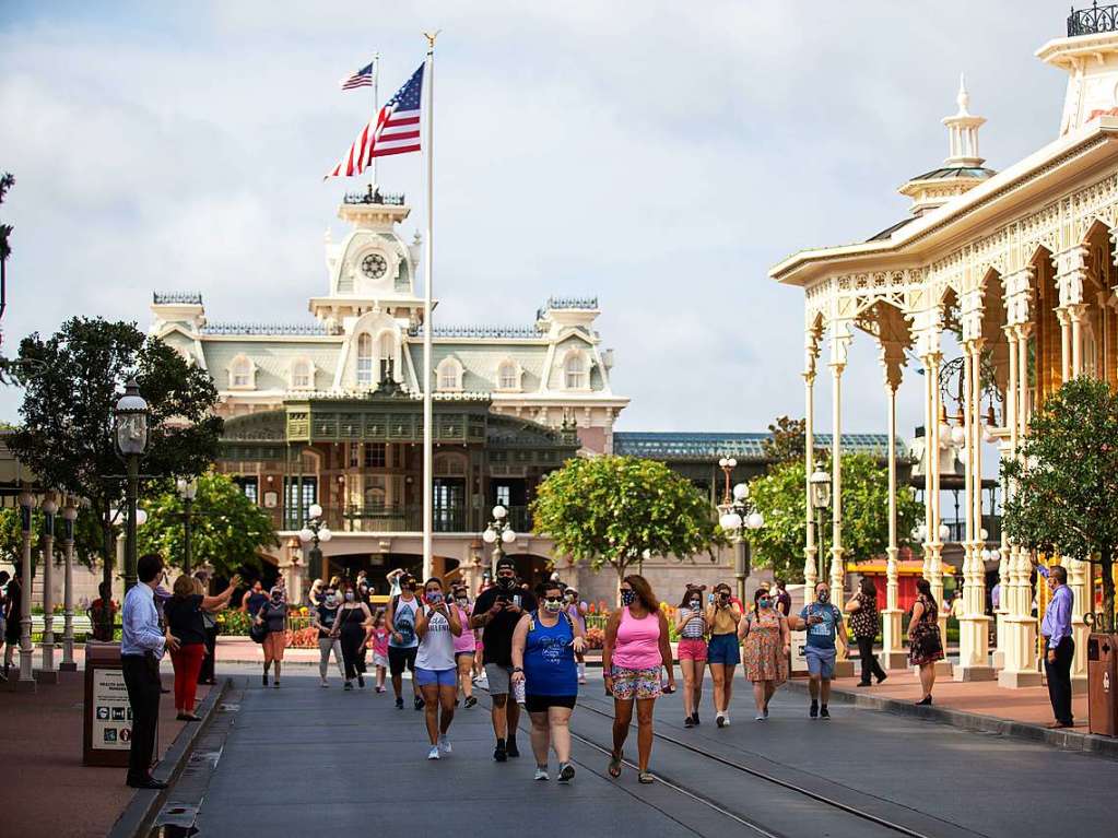 In Florida explodieren die Corona-Zahlen. Kein Grund fr den US-Bundesstaat, die ffnung von Disney-World zu verschieben.