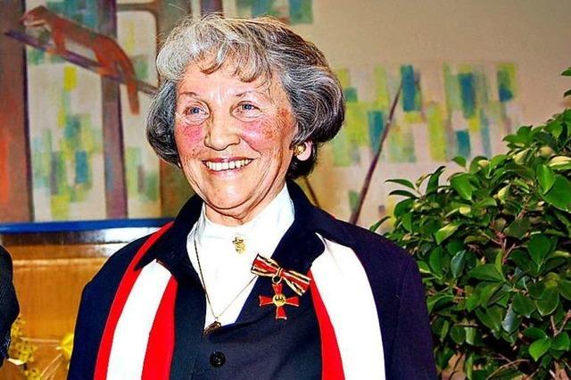 Die Bundesverdienstkreuzträgerin Anneliese Wellinger ist gestorben