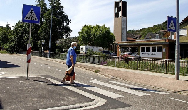 Mit Mundschutz ber die Fugngernase   | Foto: Heidi Fel