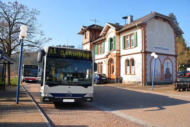 Kandern soll laut Planung zur Busdrehscheibe werden.  | Foto: Markus Maier