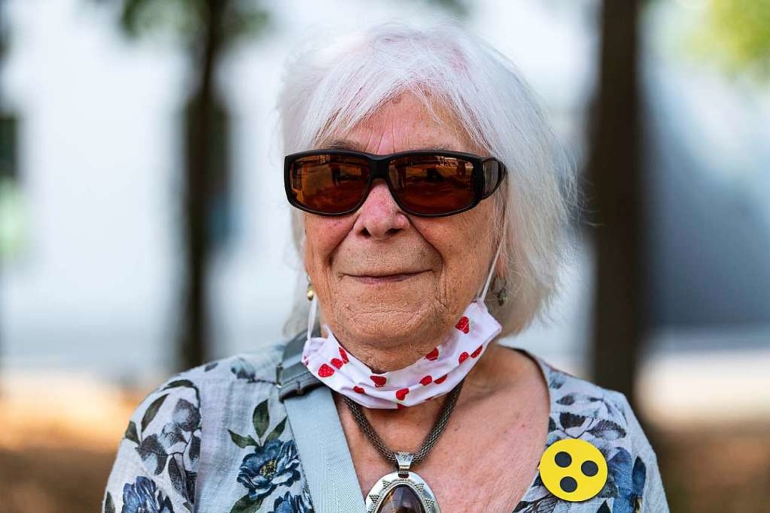 Irene Schuble, die Tochter von Else Wagner, verfolgte die Ratssitzung.  | Foto: Patrick Seeger/Stadt Freiburg