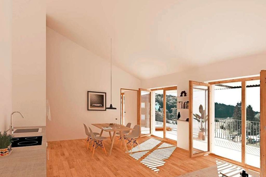 Blick in eine Wohnung  | Foto: Architekten Köpfler