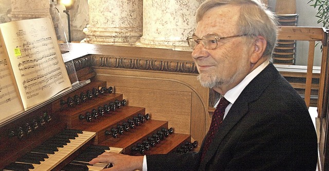 Der knstlerische Leiter der Internati...nhard Marx, bei seinem Konzertprogramm  | Foto: Karin Stckl-Steinebrunner