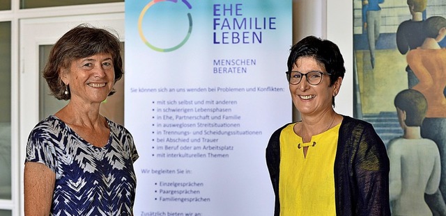 Susanne Fattah (rechts) hat von Hanne ...logischen Beratungsstelle bernommen.   | Foto: Michael Bamberger