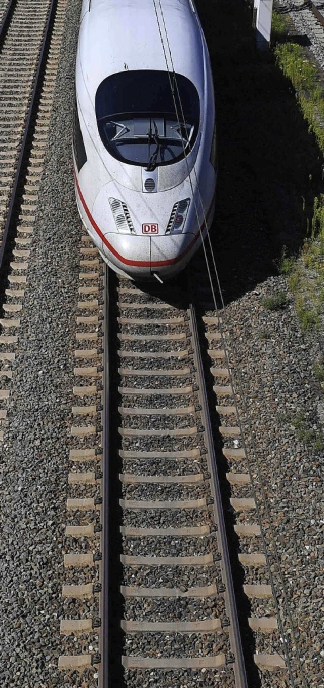 Hochgeschwindigkeitszug der Bahn: der ICE  | Foto: CHRISTOF STACHE (AFP)