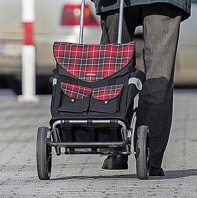 Ein feiner Unterschied: Das ist ein Einkaufstrolley und kein Einkaufswagen.   | Foto: Silas Stein (dpa)