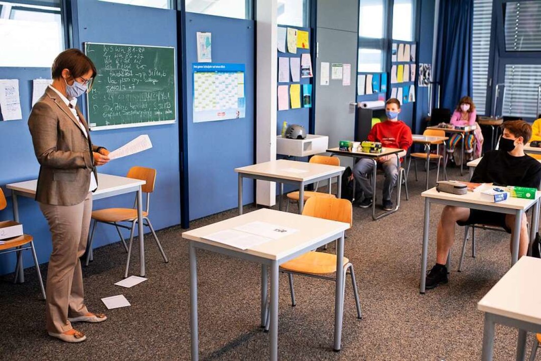 59 Prozent der befragten Lehrer hlt d...s nach den Sommerferien warten sollen.  | Foto: Sven Hoppe (dpa)