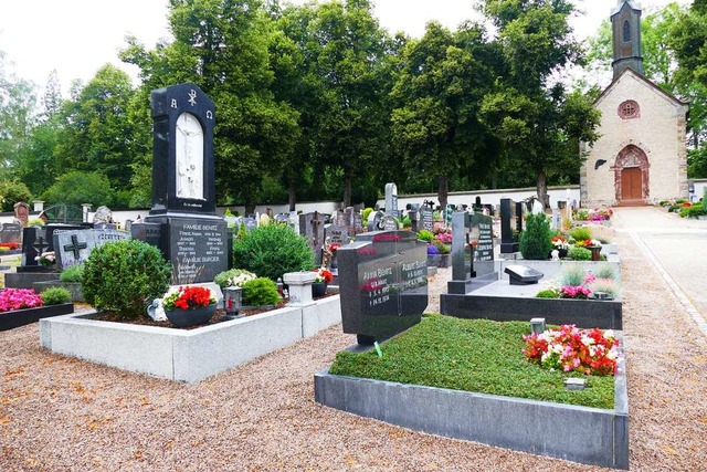 Beengt ist die Belegung auf dem Lffinger Friedhof. Das soll sich ndern.  | Foto: Martin Wunderle