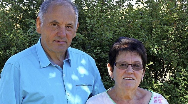 Seit 50 Jahren verheiratet: Rita und Manfred Weber  | Foto: Adelbert Mutz