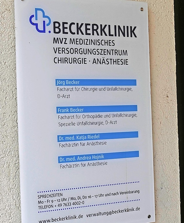 Die Beckerklinik sieht sich finanziellem Druck ausgesetzt.  | Foto: Hans-Peter Mller