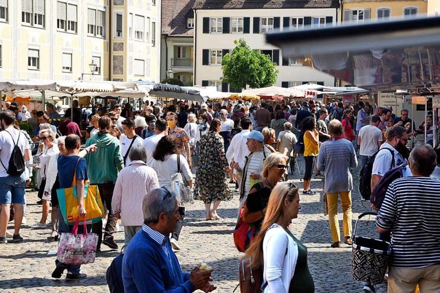 Der Samstagsmarkt auf dem Mnstermarkt steht auf der Kippe (Archivbild).  | Foto: Thomas Kunz