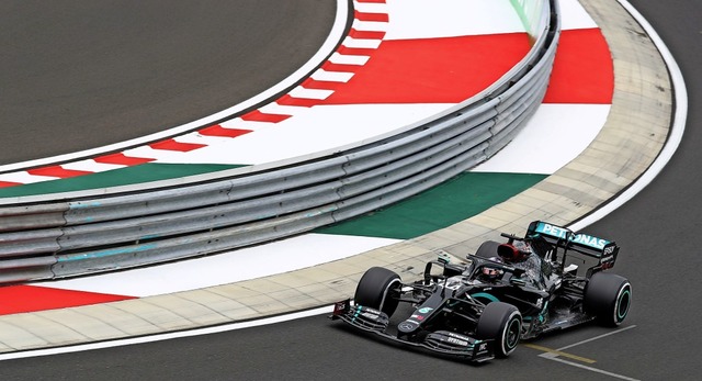 Lewis Hamilton beim Training auf dem H... auf dieser Strecke bereits gewonnen.   | Foto: MARK THOMPSON (AFP)