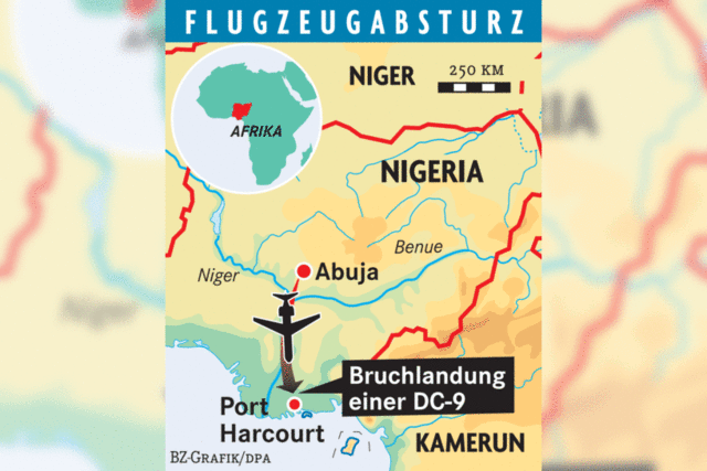 In Nigeria strzt erneut ein Flugzeug ab