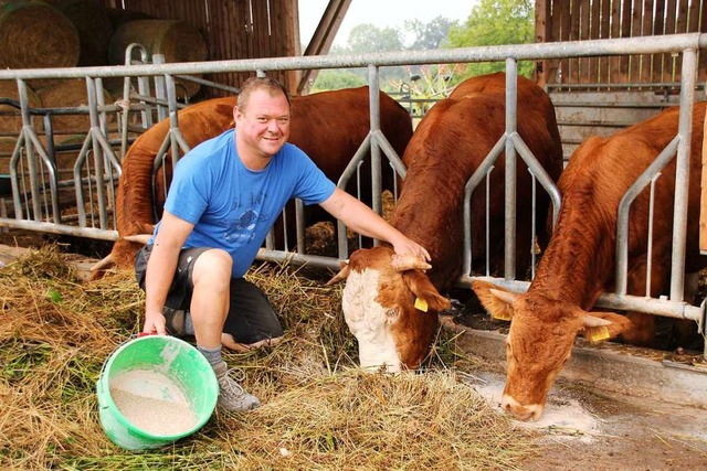 Das Fleisch der Bio-Rinder von Landwirt Klaus Meier ...  | Foto: Mario Schneberg