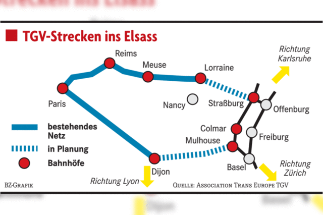 Das Elsass kommt ans TGV-Netz