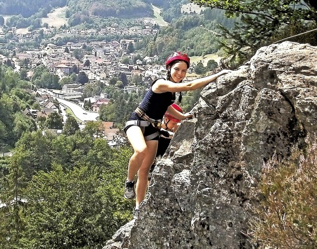 Klettern ist ein Angebot im Sommerferienprogramm.  | Foto: Benno Gessner