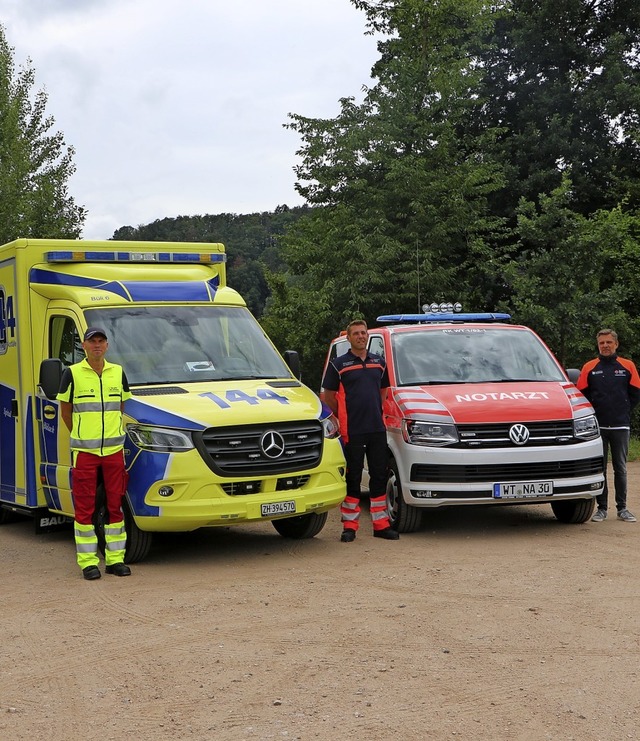 Fr gute grenzberschreitende Zusammen..., Heiko Zimmermann und Patrick Frey.    | Foto:  privat/DRK Waldshut-Tiengen