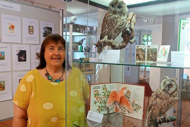 Eine vogelkundliche Prsentation zeigt...hochzeit&#8220; im stdtischen Museum.  | Foto: Roswitha Frey