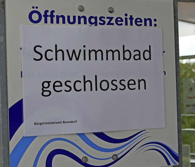 Das Bonndorfer Freibad bleibt in dieser Saison geschlossen.   | Foto: Juliane Khnemund