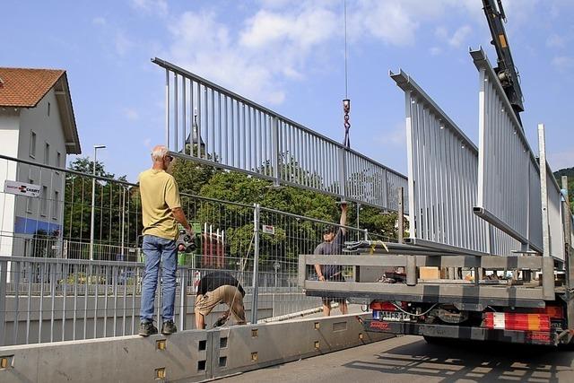 Gelnder schweben an die Kolpingbrcke